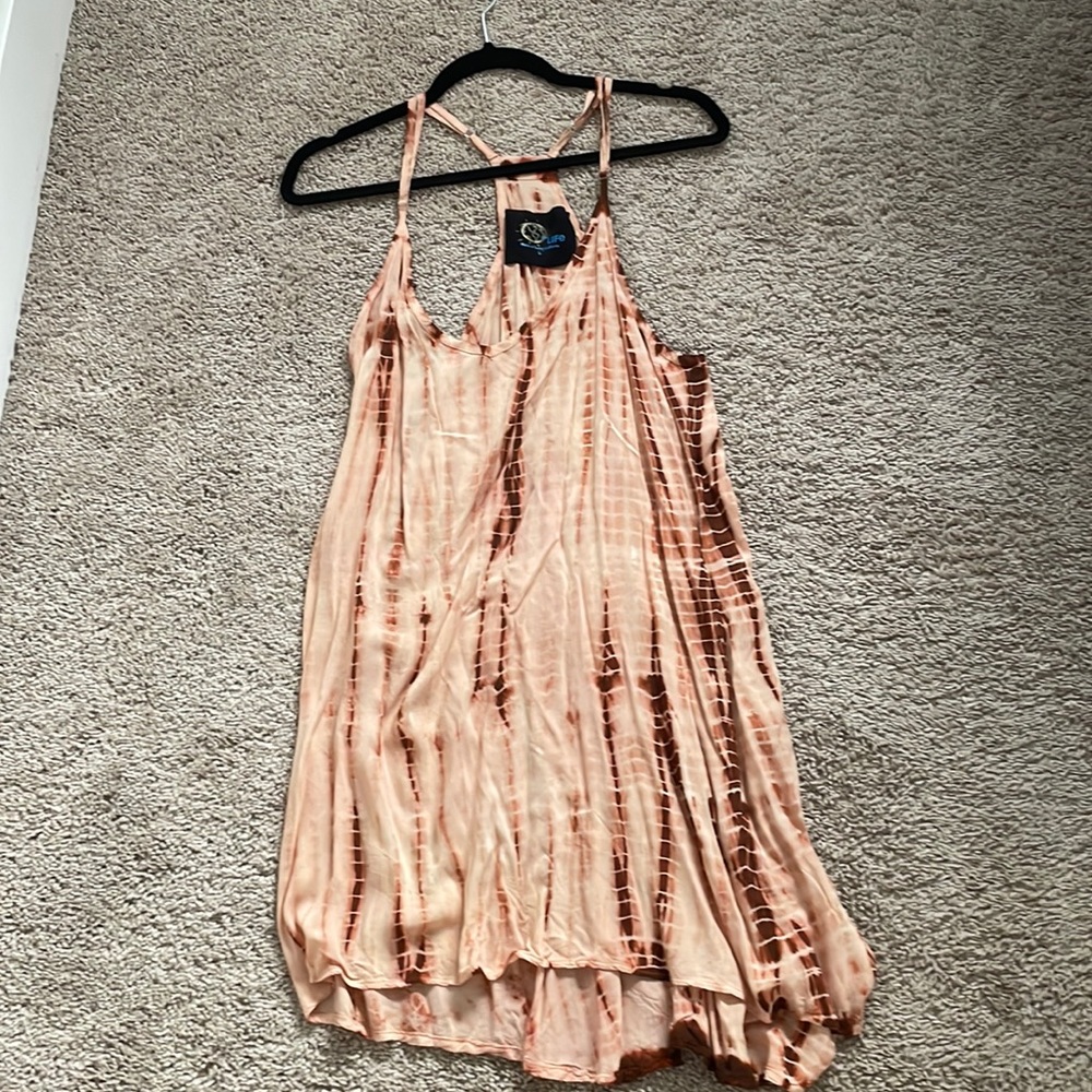 Blue Life tie dye mini dress